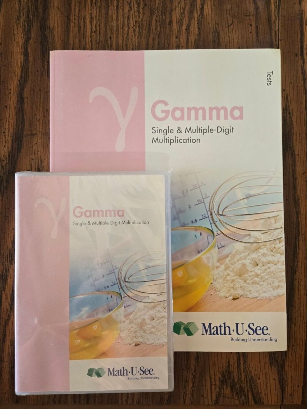 Math-U-See Gamma Single & Multi Digit Multiplication Test Book Instructional DVD